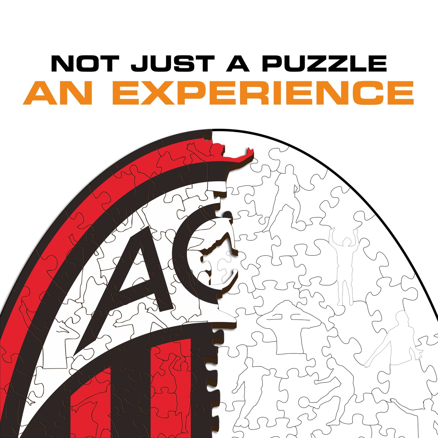 AC Milan® Logo - Wooden Puzzle