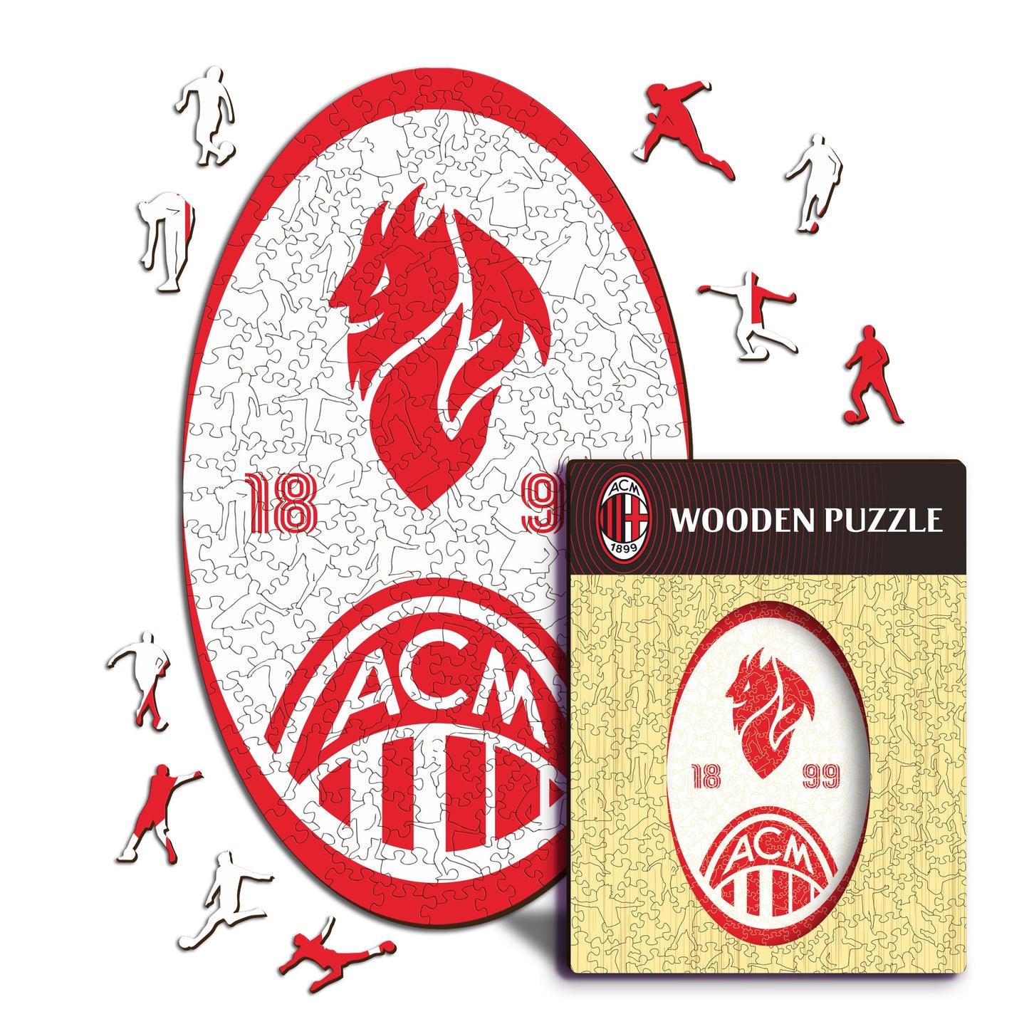 AC Milan® Devil Logo - Wooden Puzzle