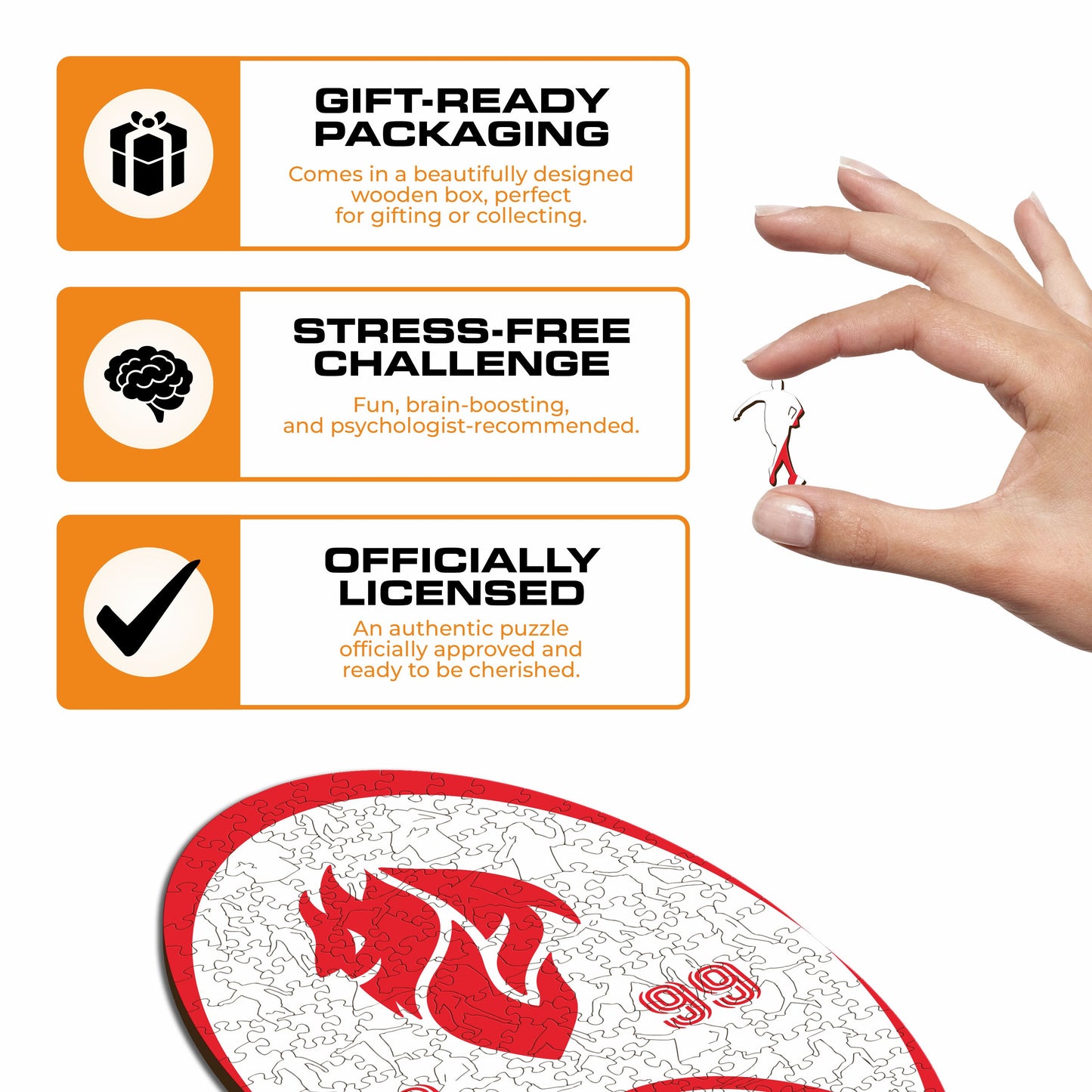 AC Milan® Devil Logo - Wooden Puzzle