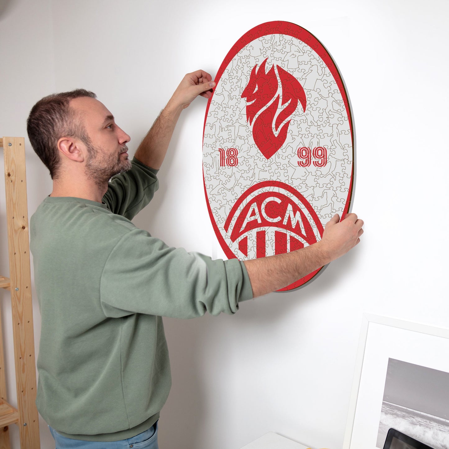 AC Milan® Devil Logo - Wooden Puzzle