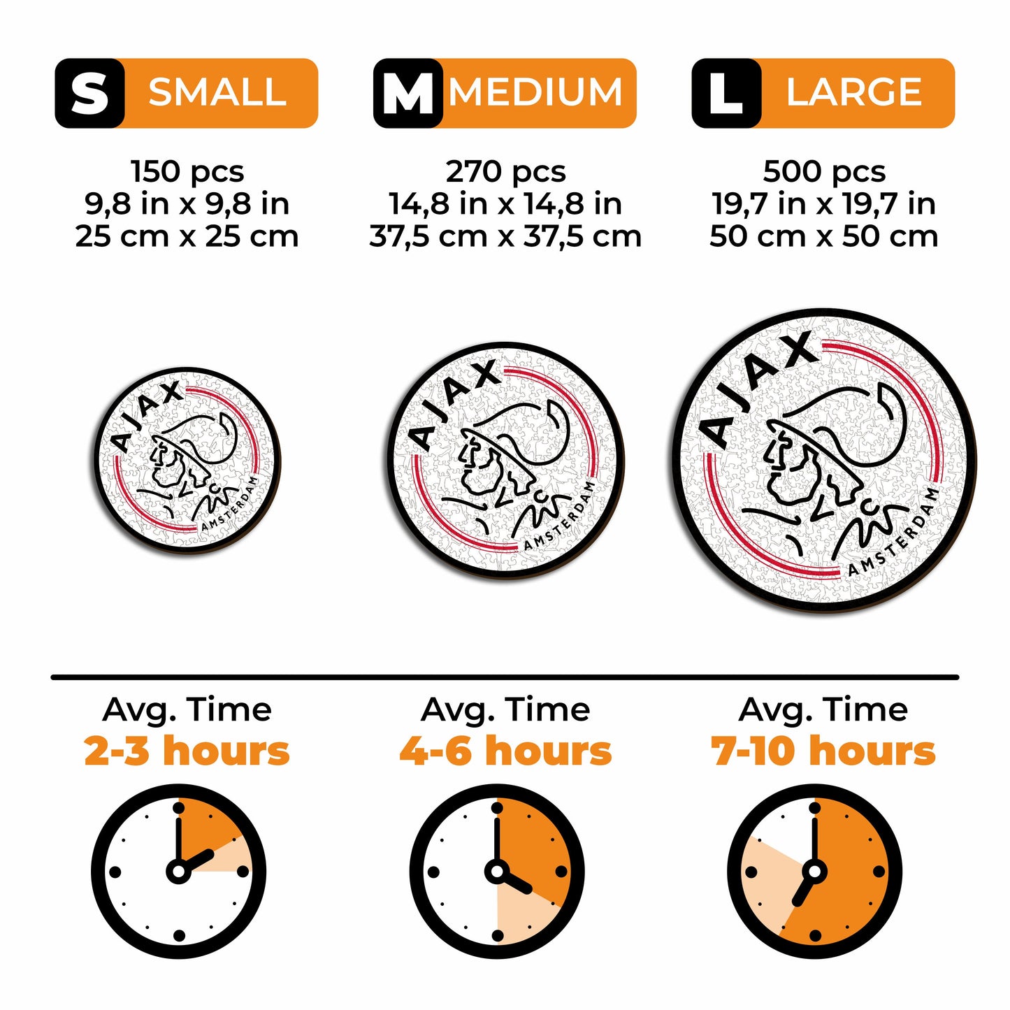 FC Ajax® Logo - Wooden Puzzle