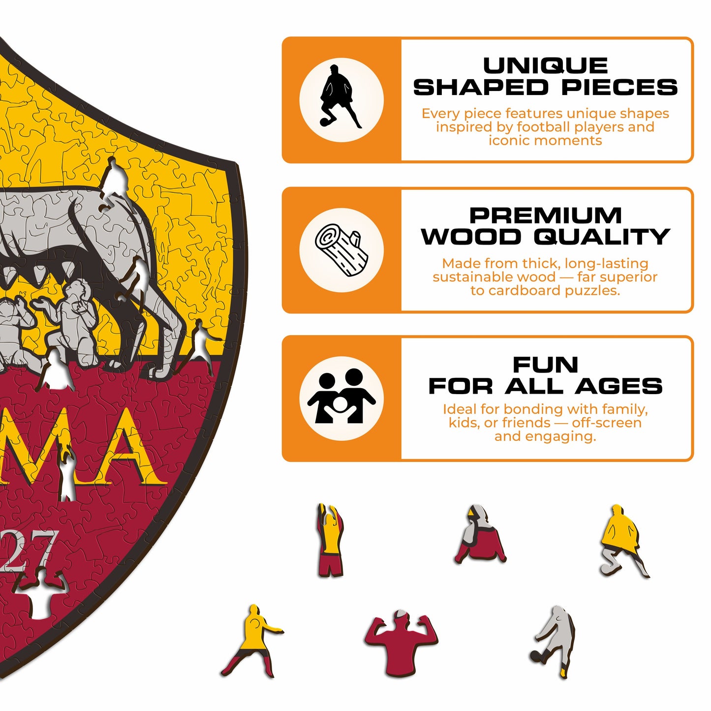 AS Roma® Logo - Wooden Puzzle