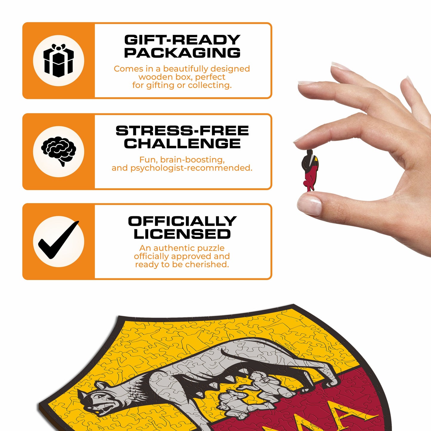 AS Roma® Logo - Wooden Puzzle