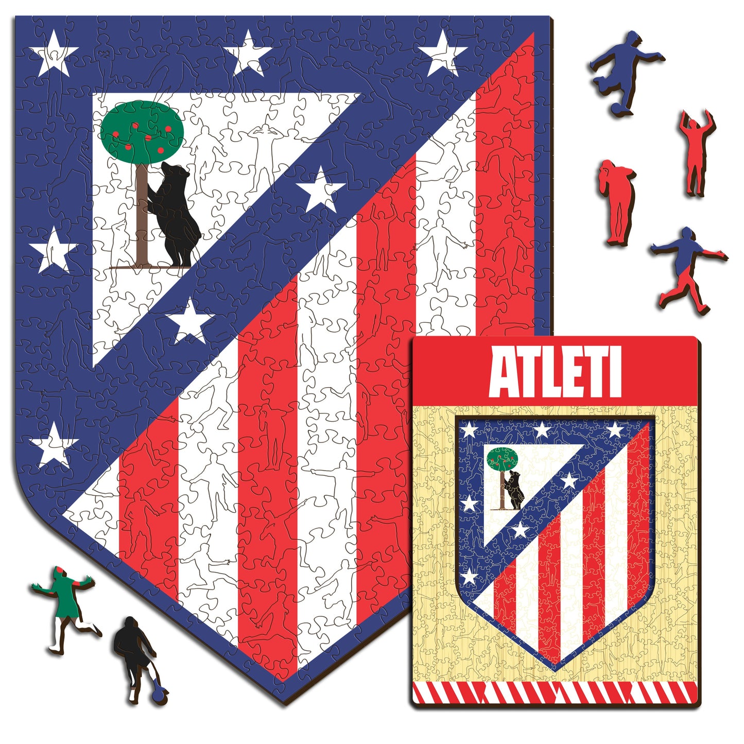Atlético de Madrid® Logo - Wooden Puzzle