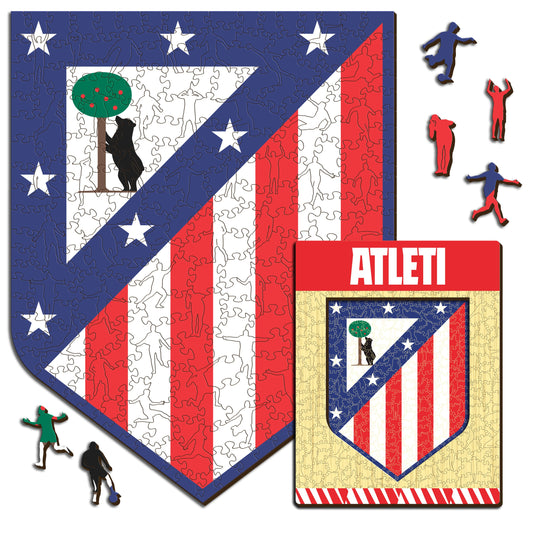 Atlético de Madrid® Logo - Wooden Puzzle