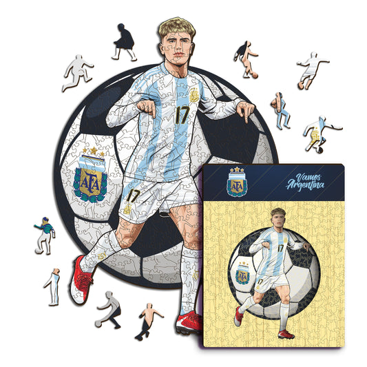 Alejandro Garnacho - Wooden Puzzle