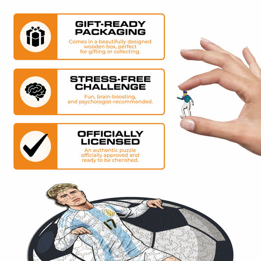 Alejandro Garnacho - Wooden Puzzle