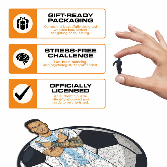 Lautaro Martínez - Wooden Puzzle