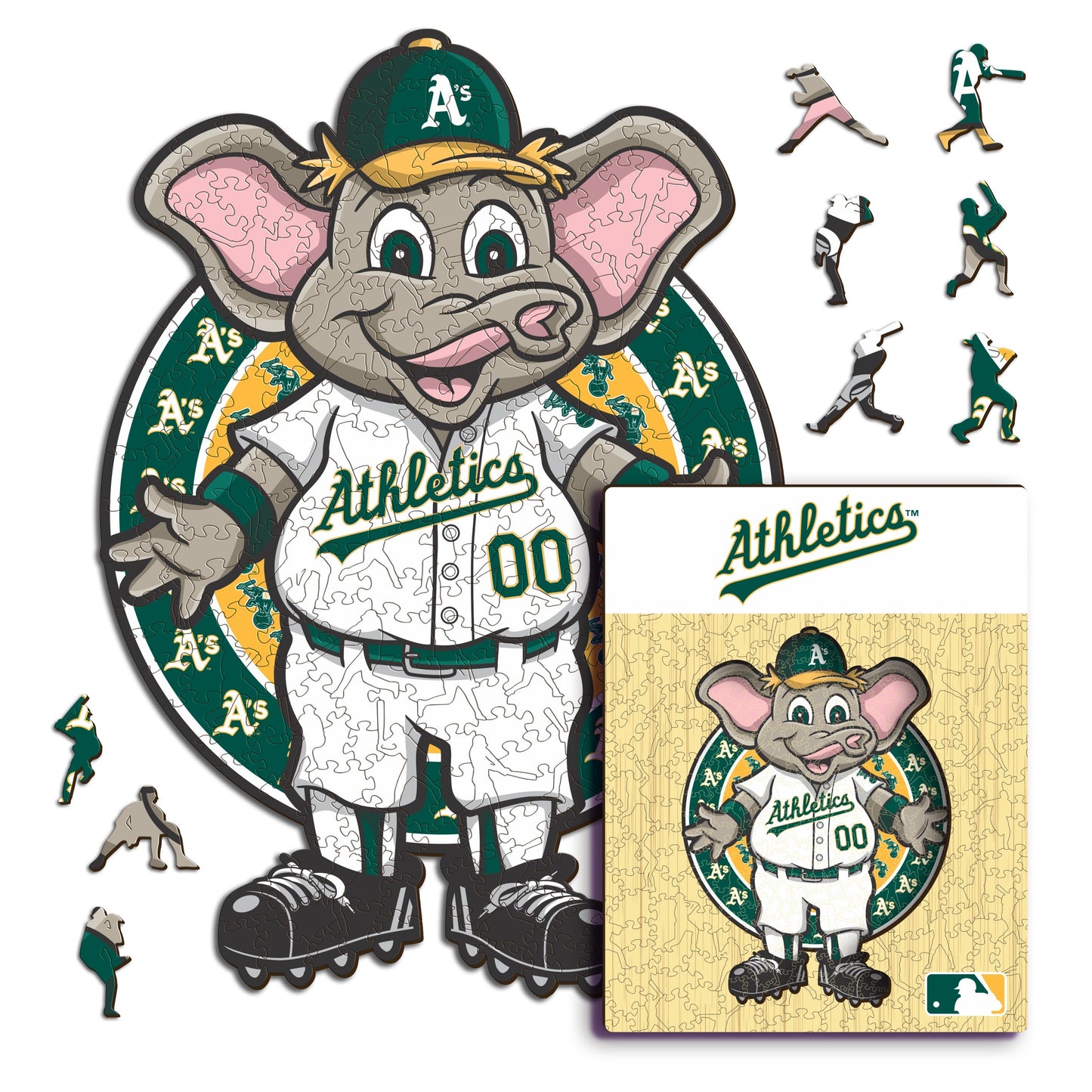 Oakland Athletics™ Mascot - Wooden Puzzle