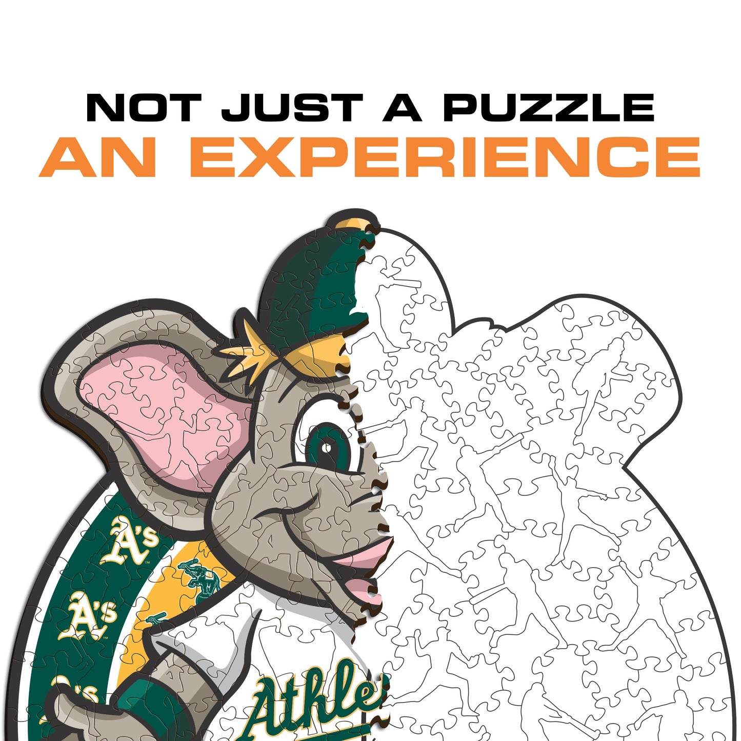 Oakland Athletics™ Mascot - Wooden Puzzle