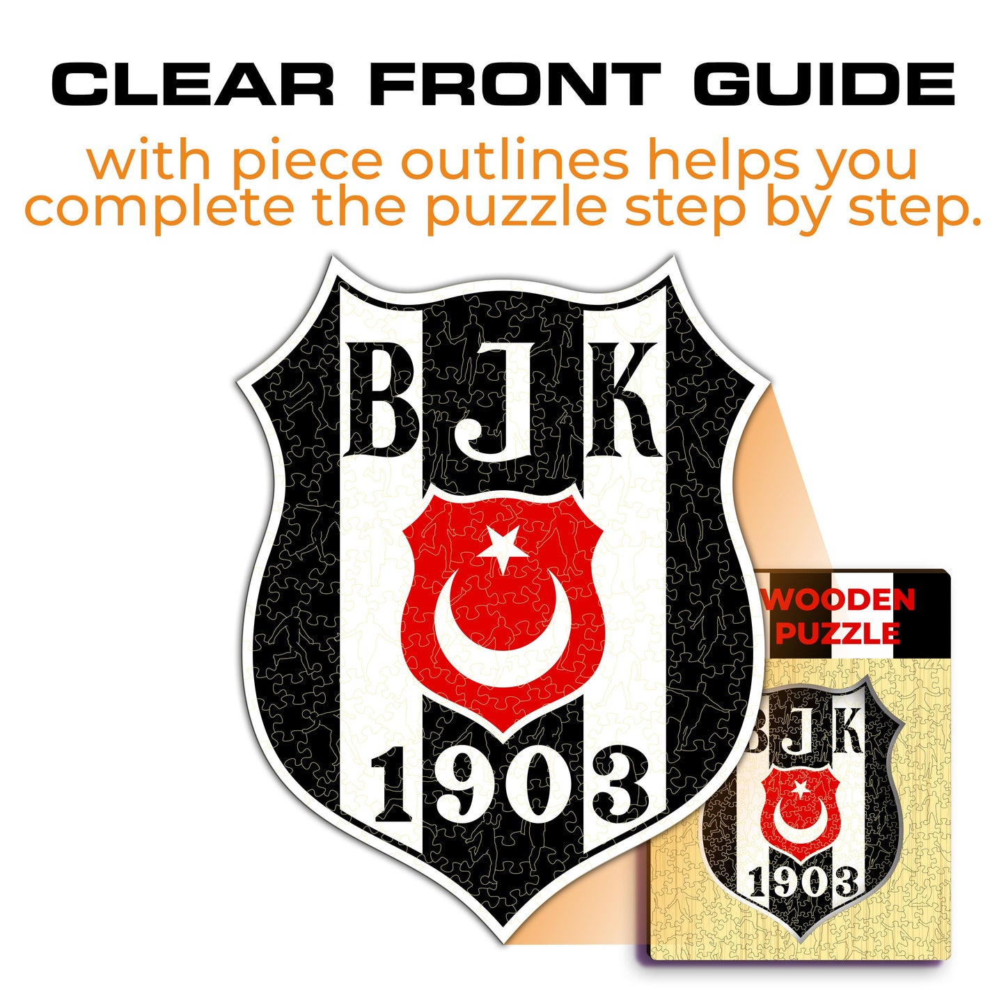 Beşiktaş J.K.® Logo - Wooden Puzzle