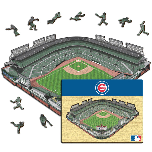 Chicago Cubs™ Wrigley Field Stadium - Wooden Puzzle