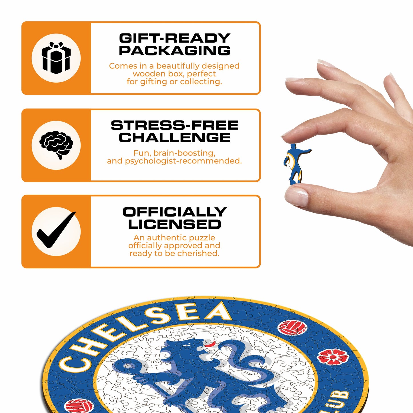 Chelsea FC® Logo - Wooden Puzzle