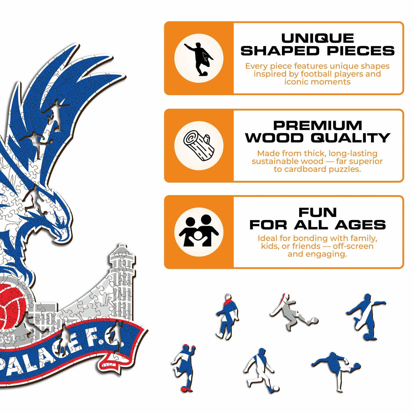 Crystal Palace FC® Logo - Wooden Puzzle