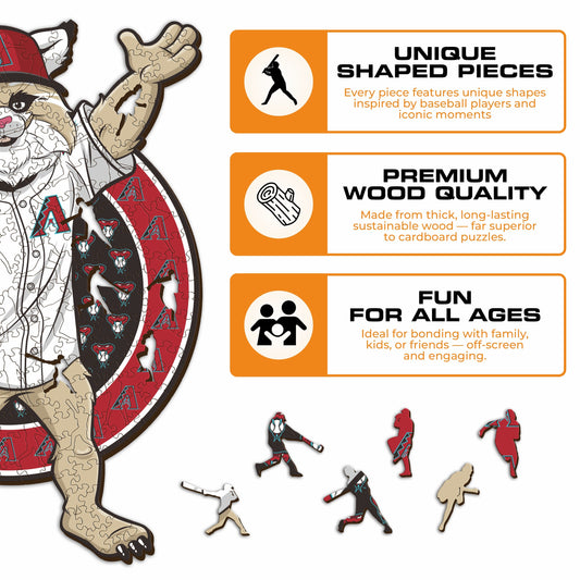 Arizona Diamondbacks™ Mascot - Wooden Puzzle