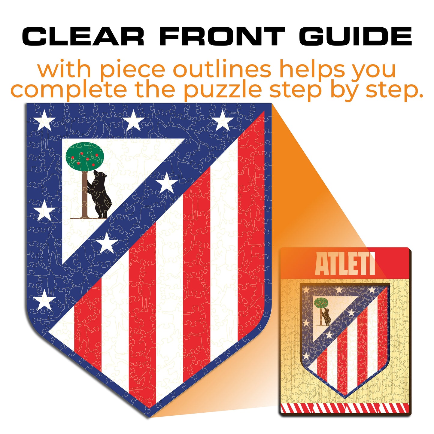 Atlético de Madrid® Logo - Wooden Puzzle
