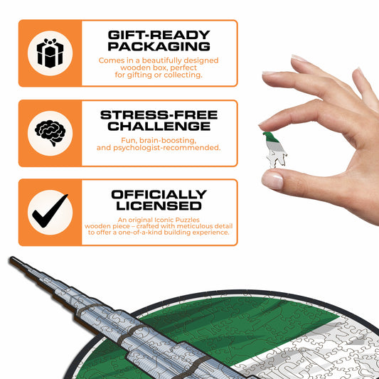 Burj Khalifa - Wooden Puzzle