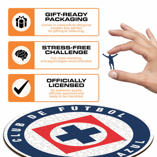Cruz Azul FC® Logo - Wooden Puzzle
