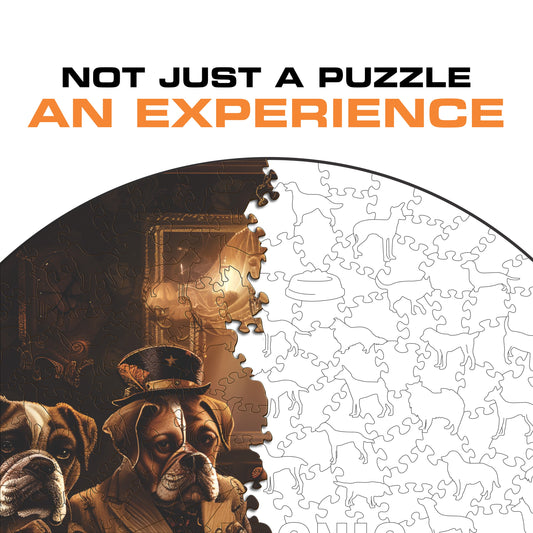 Dogs Playing Poker - Wooden Puzzle