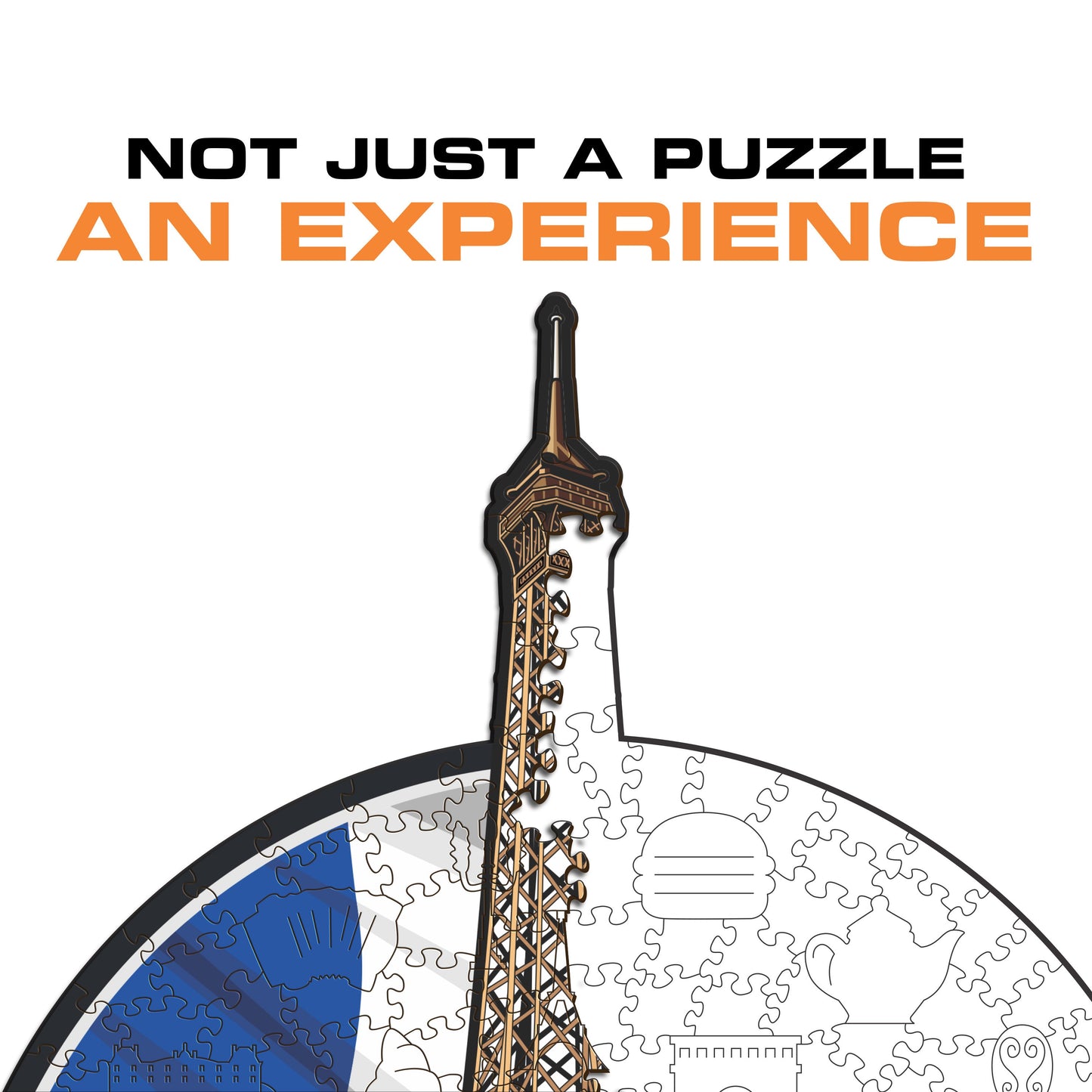 Tour Eiffel - Wooden Puzzle
