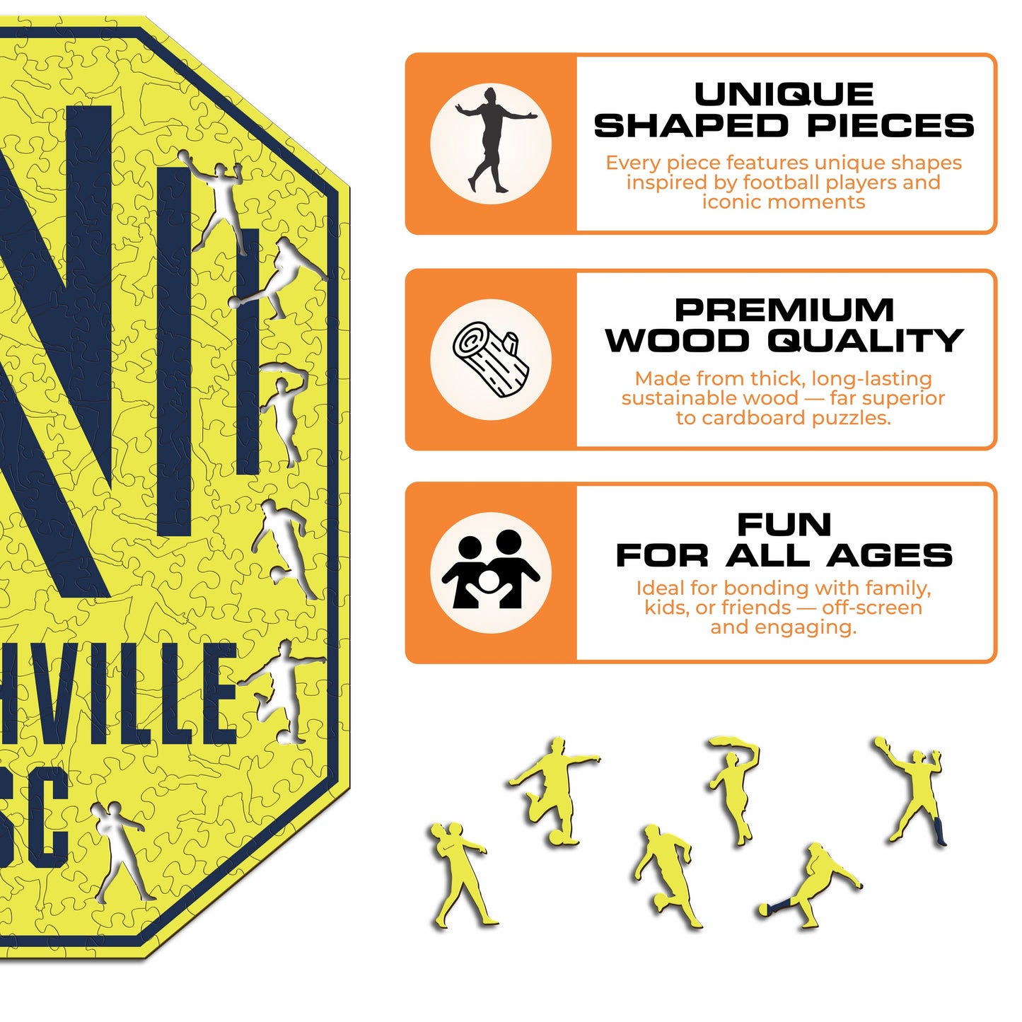 Nashville SC® Logo - Wooden Puzzle