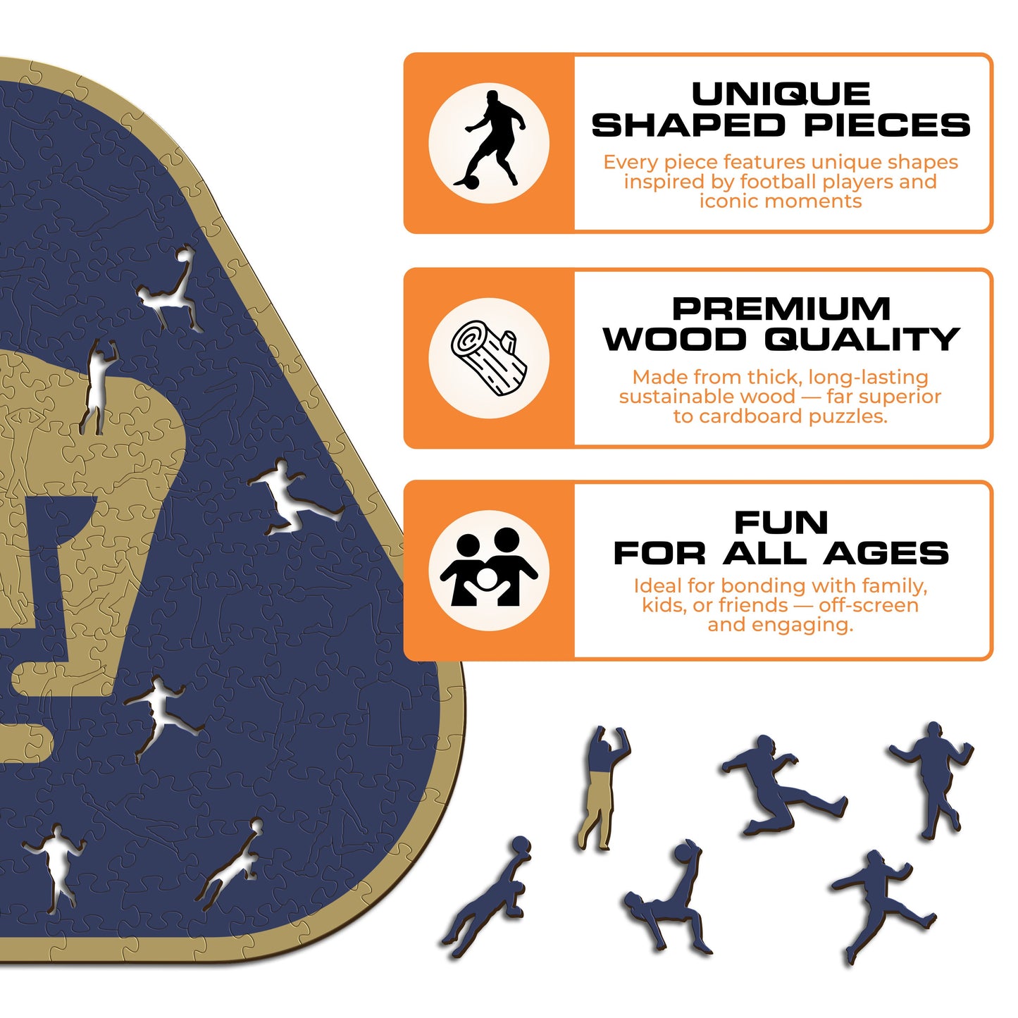 Pumas UNAM® Logo - Wooden Puzzle