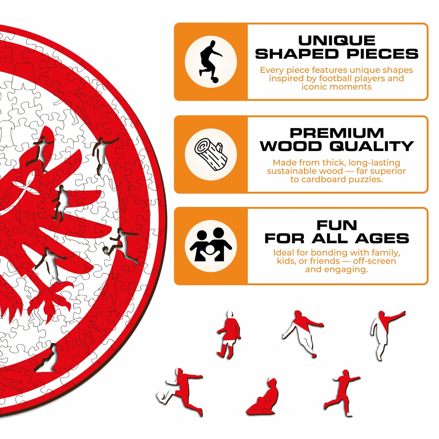 Eintracht Frankfurt® Logo - Wooden Puzzle