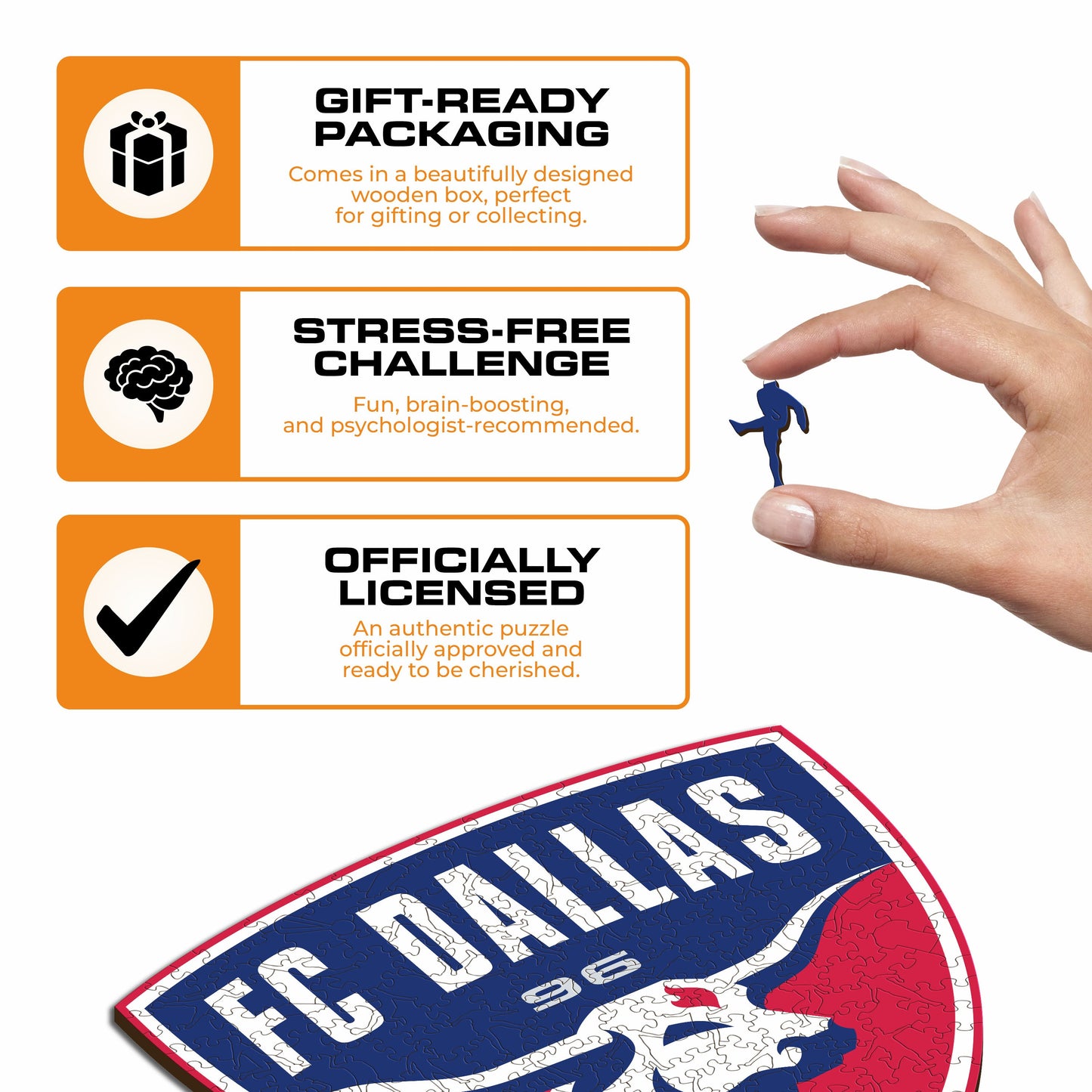 FC Dallas® Logo - Wooden Puzzle