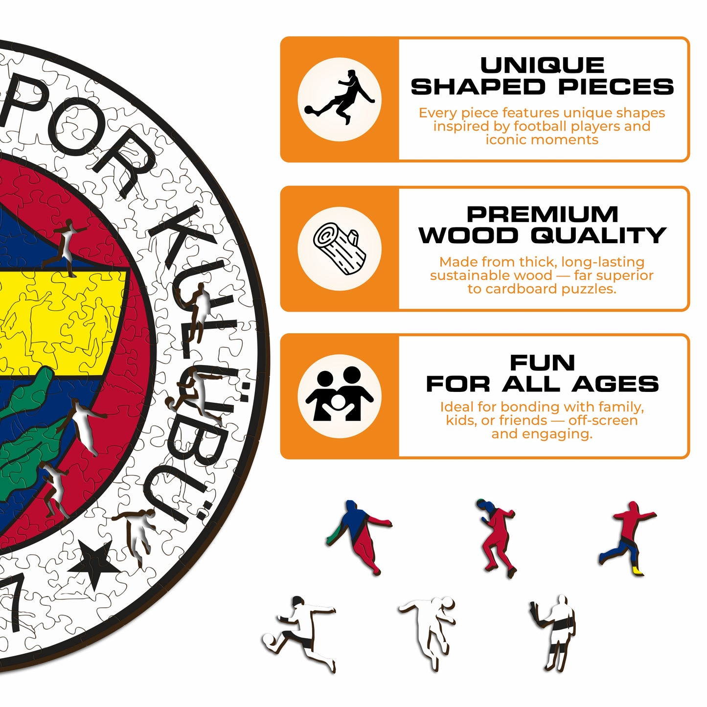 Fenerbahçe S.K.® Logo - Wooden Puzzle