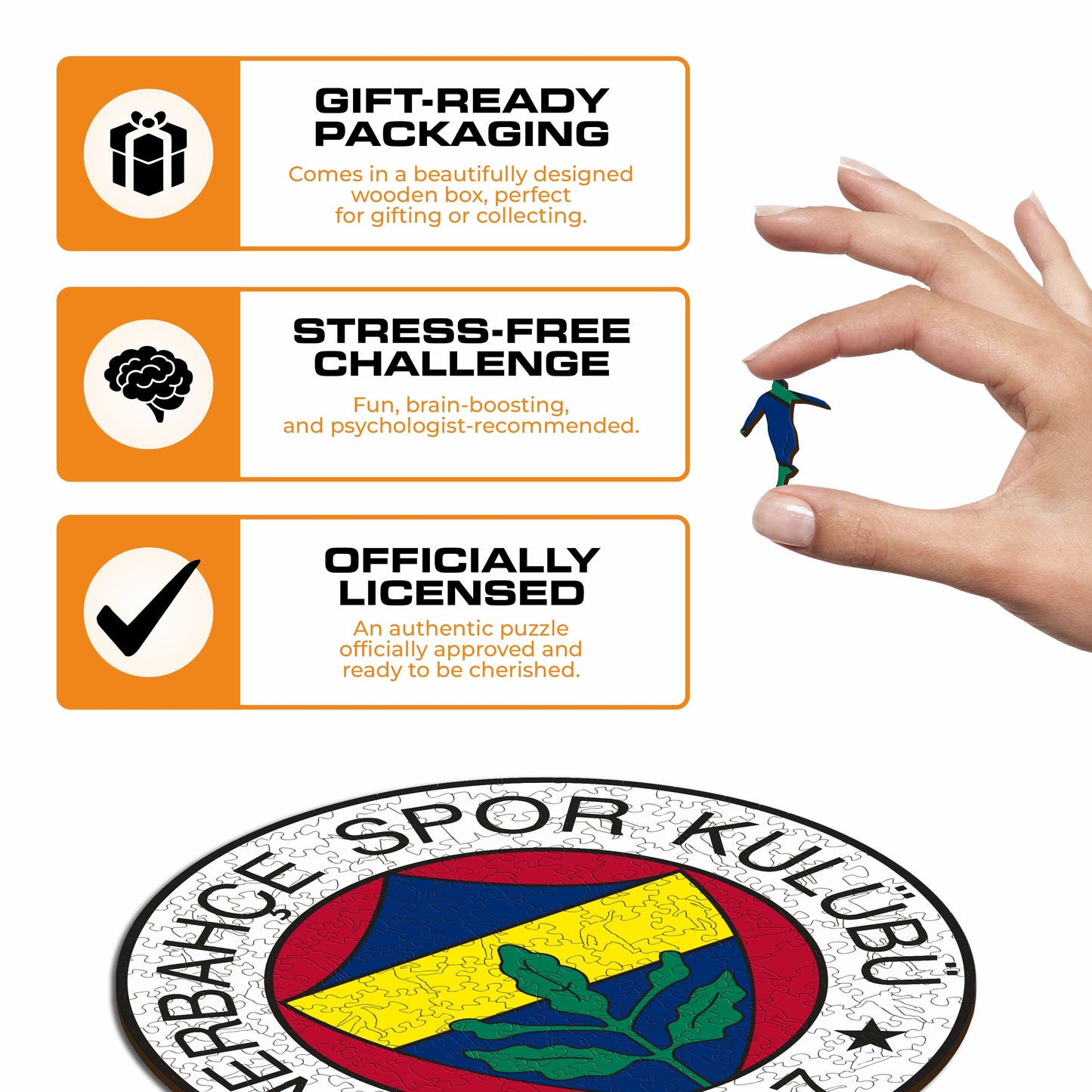 Fenerbahçe S.K.® Logo - Wooden Puzzle