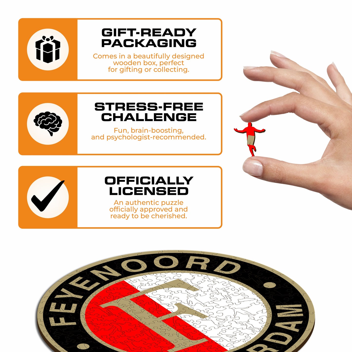 Feyenoord® Logo - Wooden Puzzle