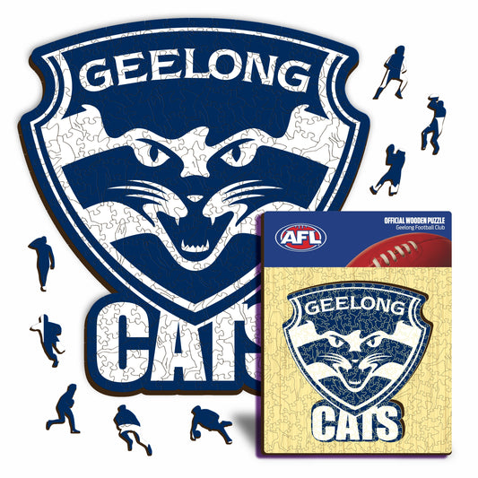 Geelong FC Logo - Wooden Puzzle