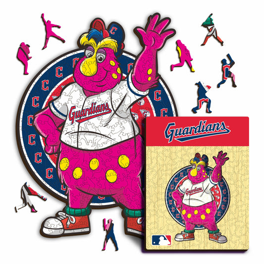 Cleveland Guardians™ Mascot - Wooden Puzzle