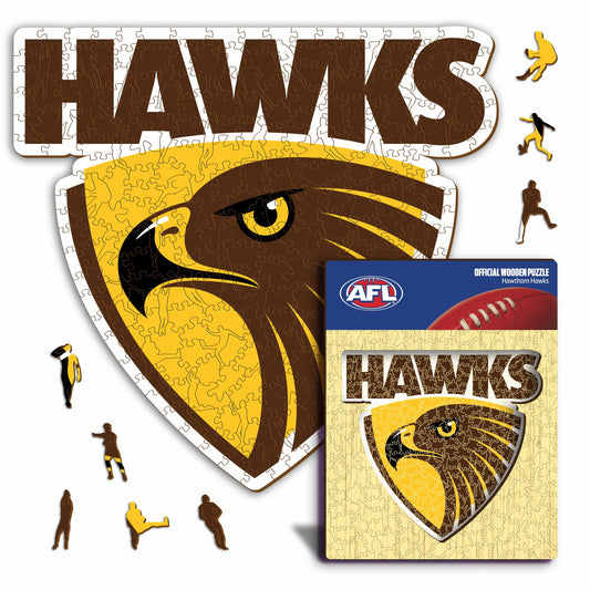 Hawthorn Hawks FC Logo - Wooden Puzzle