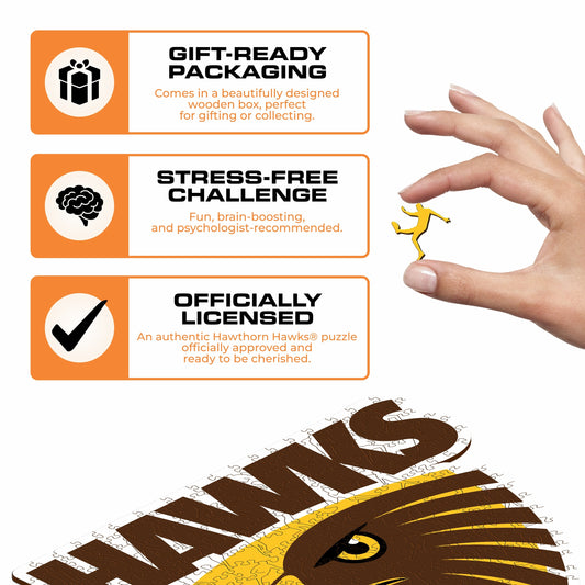 Hawthorn Hawks FC Logo - Wooden Puzzle
