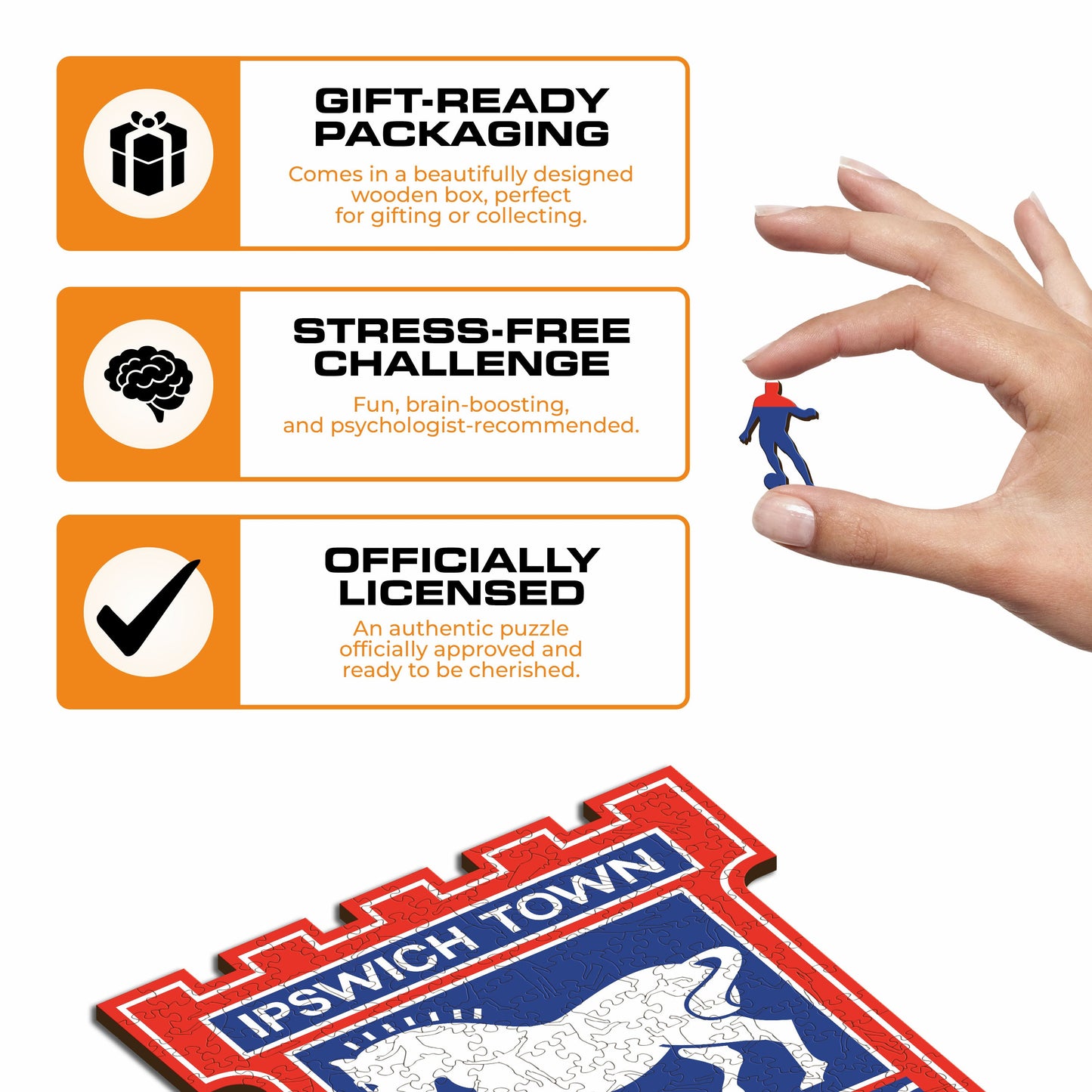 Ipswich Town FC® Logo - Wooden Puzzle