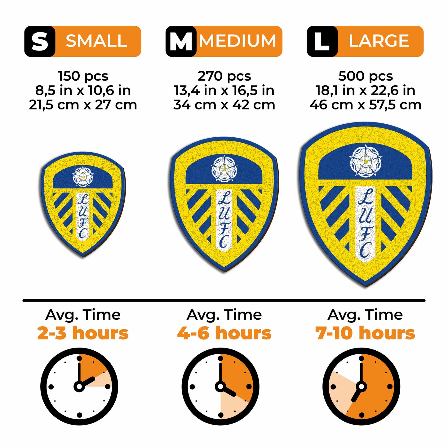 Leeds United FC® Logo - Wooden Puzzle