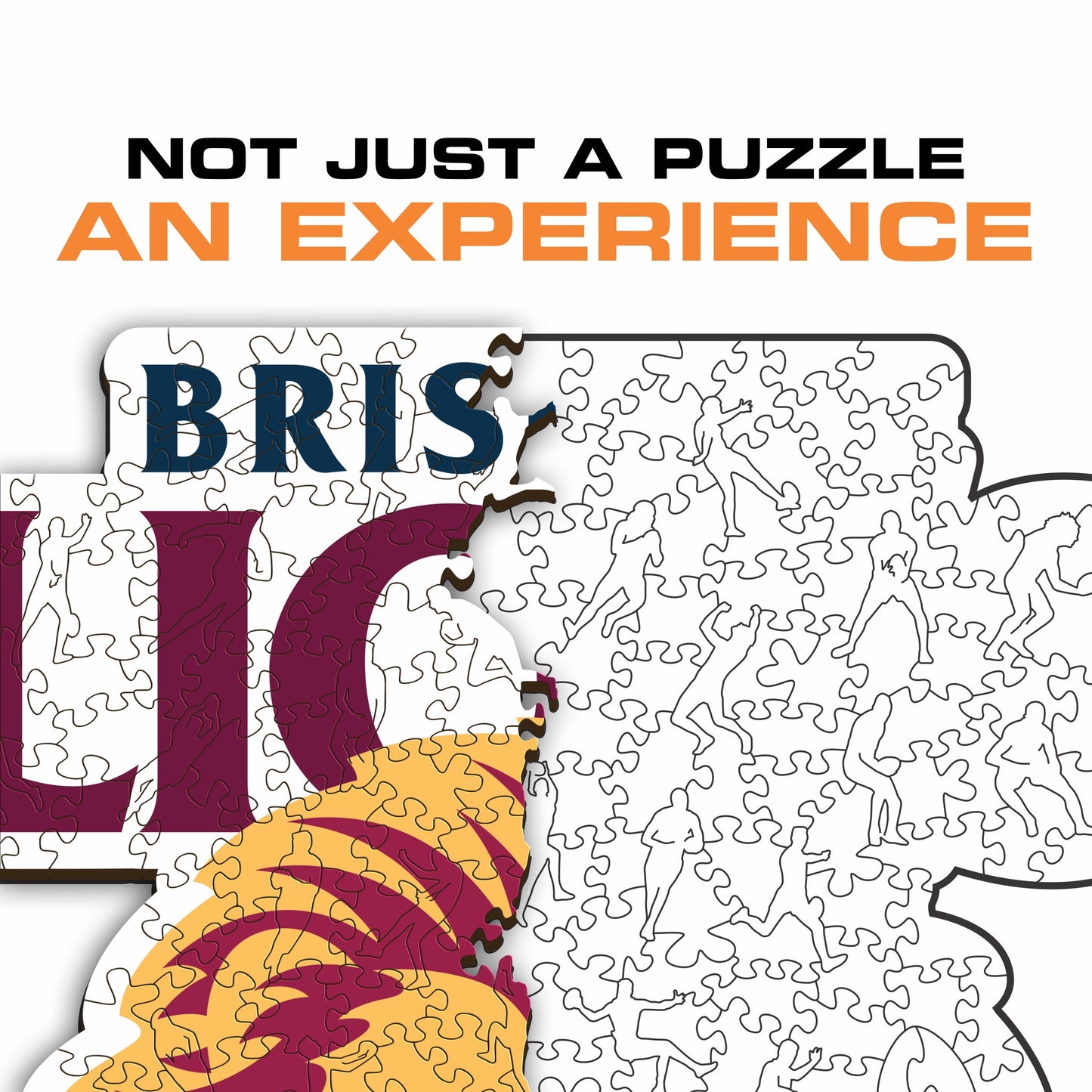 Brisbane Lions Logo - Wooden Puzzle