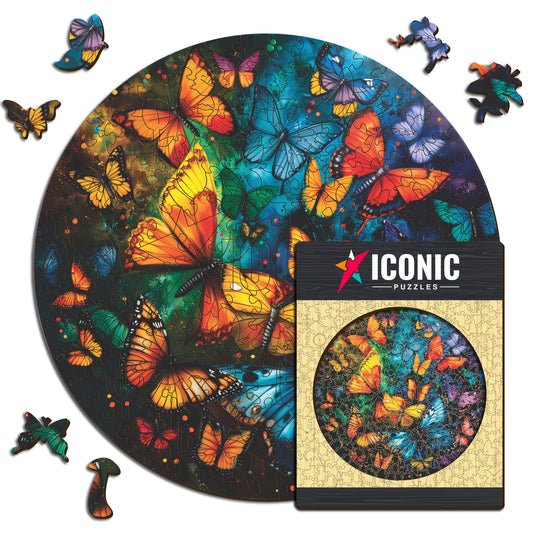 Magic Butterflies - Wooden Puzzle