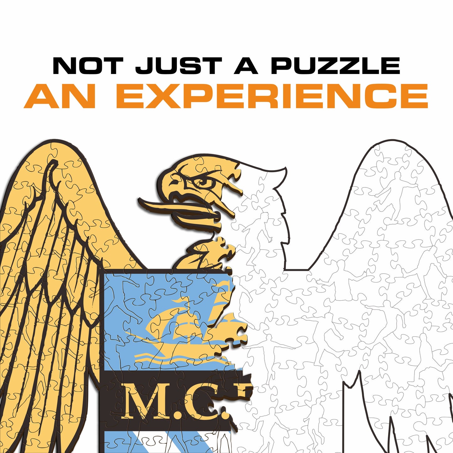 Manchester City FC® Retro Logo - Wooden Puzzle