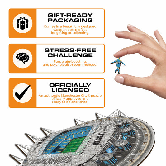 Man City FC® Etihad Stadium - Wooden Puzzle