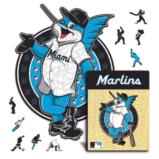 Miami Marlins™ Mascot - Wooden Puzzle