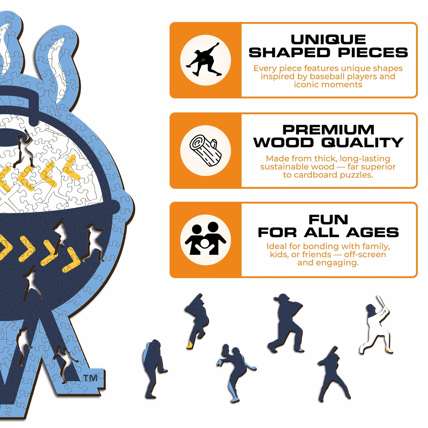 Milwaukee Brewers™ - Wooden Puzzle