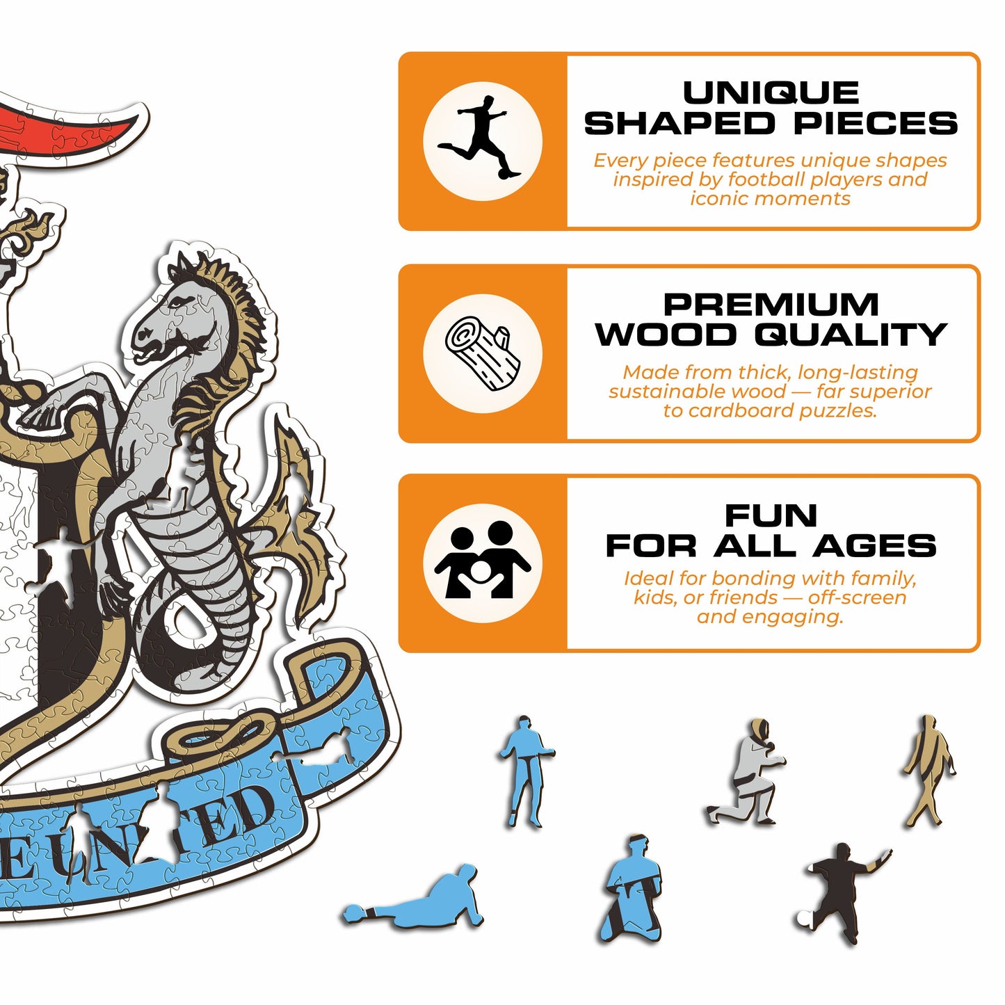 Newcastle United FC® Logo - Wooden Puzzle