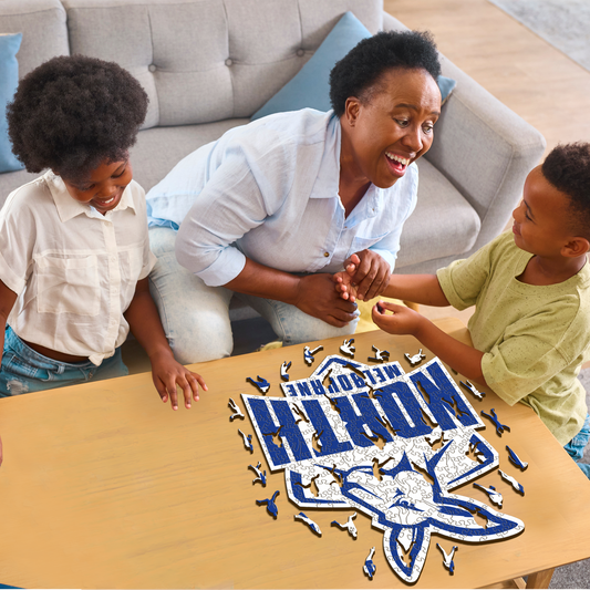 North Melbourne FC Logo - Wooden Puzzle