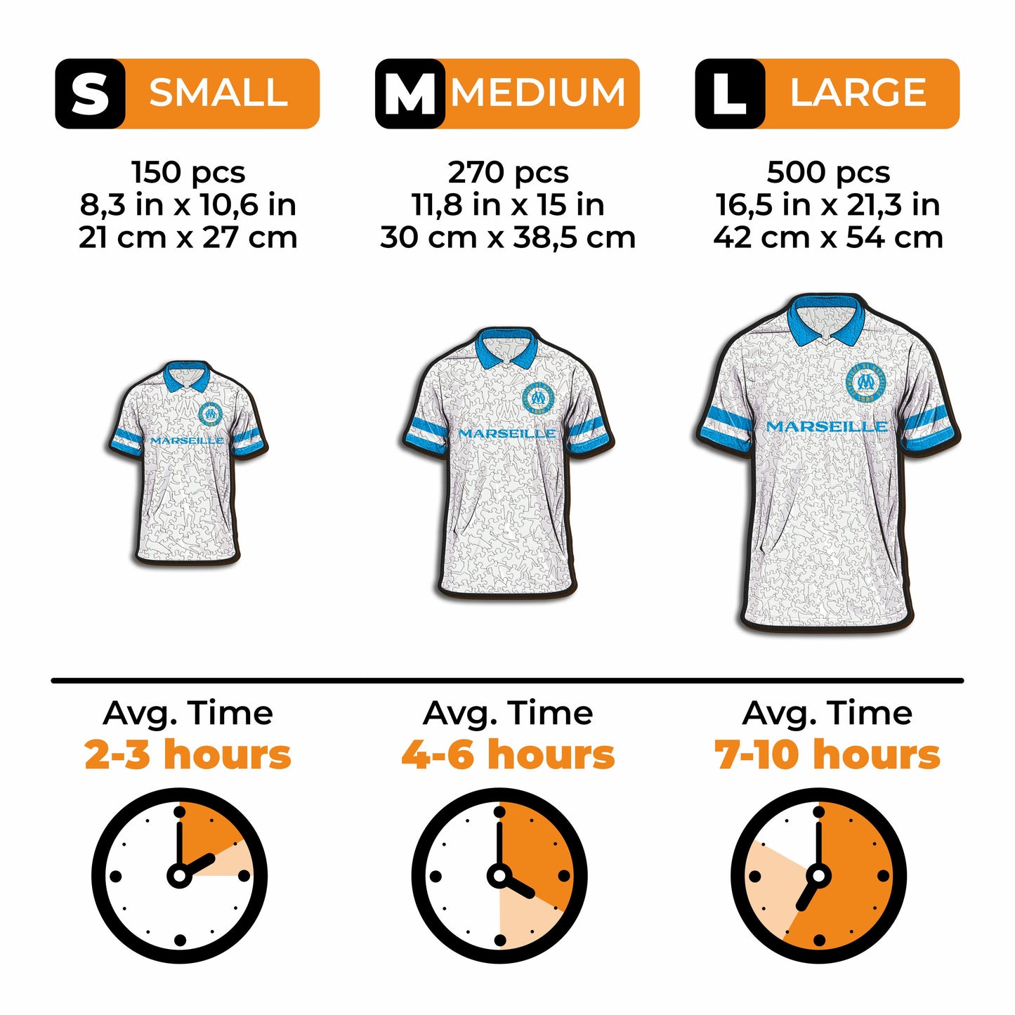 Olympique de Marseille® Jersey - Wooden Puzzle