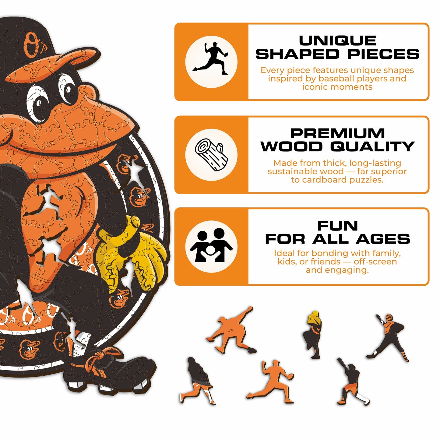 3 PACK Baltimore Orioles™ Logo + Mascot + Baseball