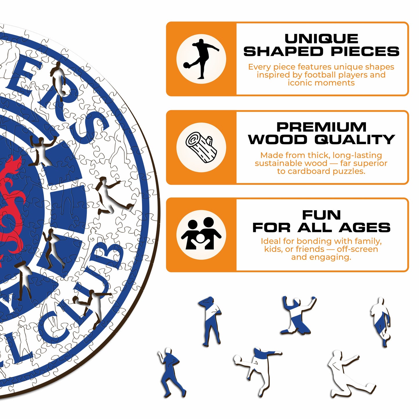 Glasgow Rangers FC® Logo - Wooden Puzzle