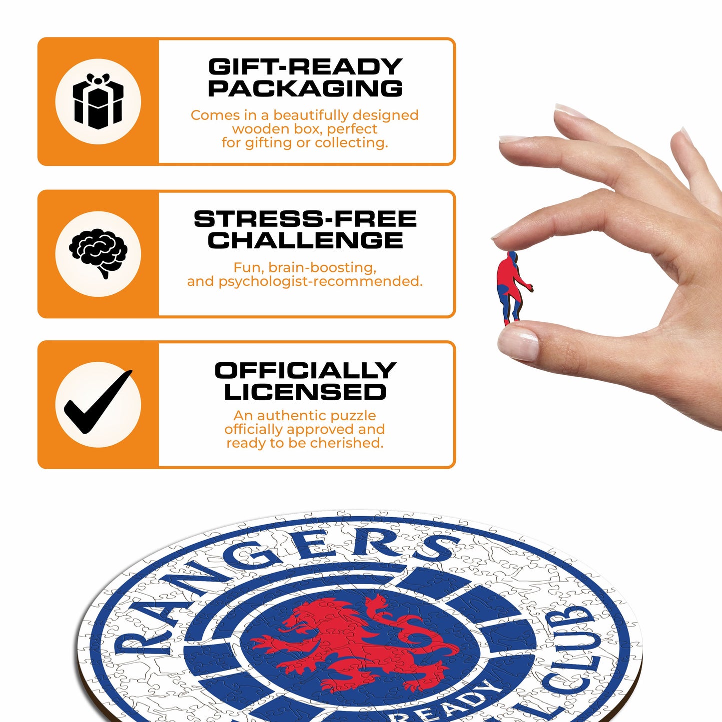 Glasgow Rangers FC® Logo - Wooden Puzzle