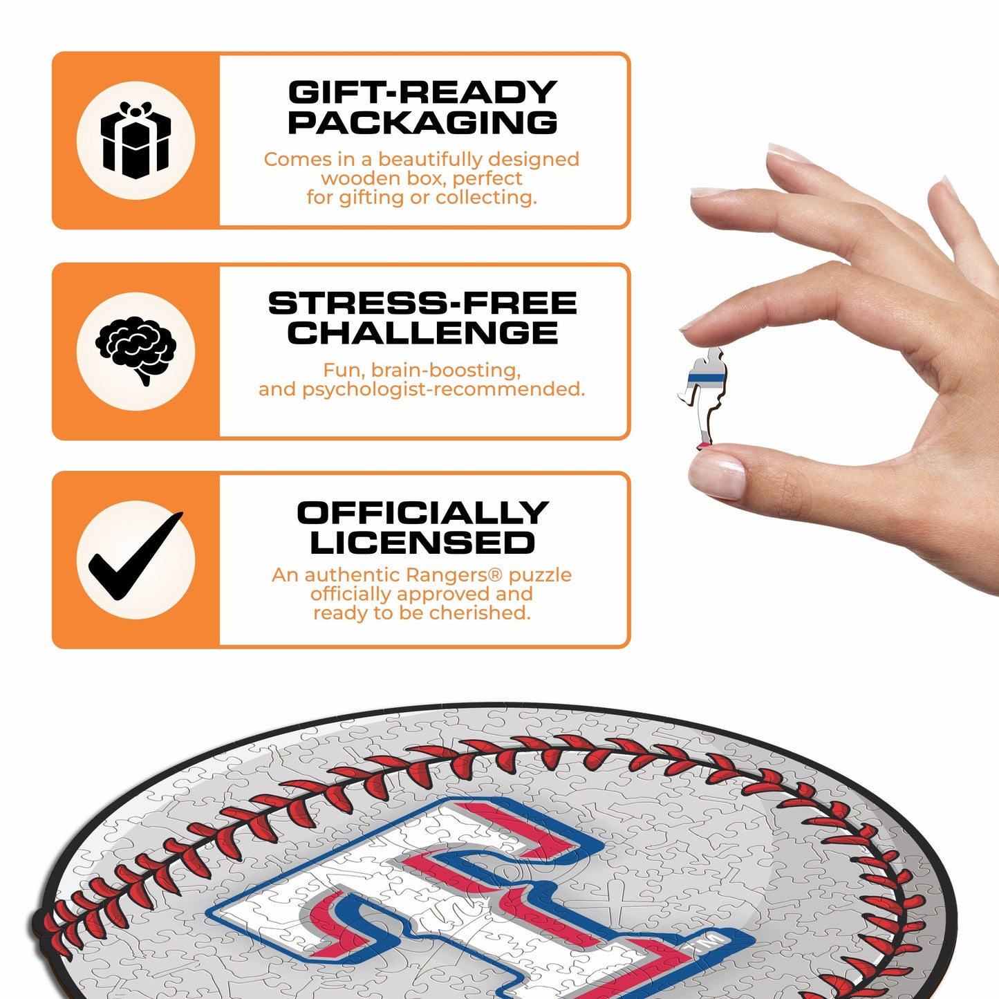 Texas Rangers™ - Wooden Puzzle